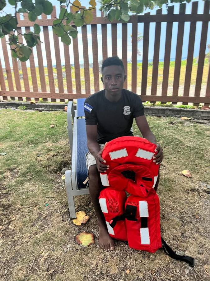 Augusto Maicol Centeno, miembro de la Fuerza Naval de Honduras.