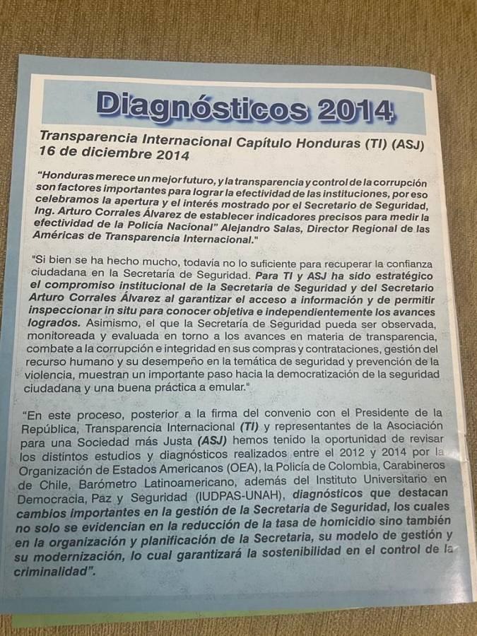 Documento sobre el diágnostico de manejo de fondos en 2014