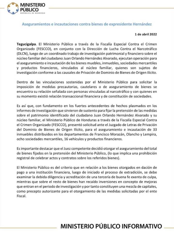 La desinformación desprendida en la víspera del juicio de JOH