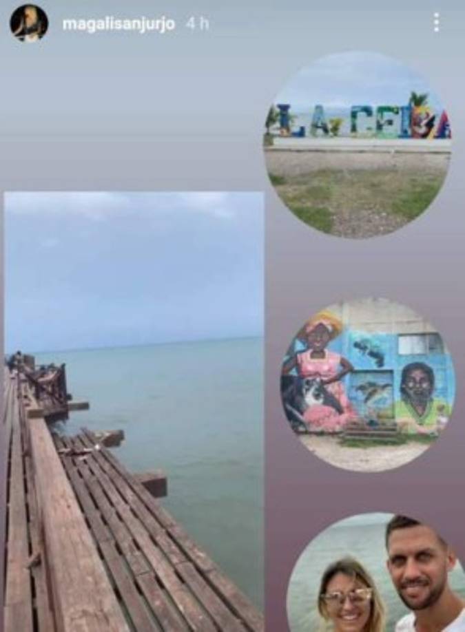 En sus redes sociales la bella uruguaya se ha mostrado encantada de volver a Honduras ya que el jugador Chavasco estaba solo en la ciudad de La Ceiba.