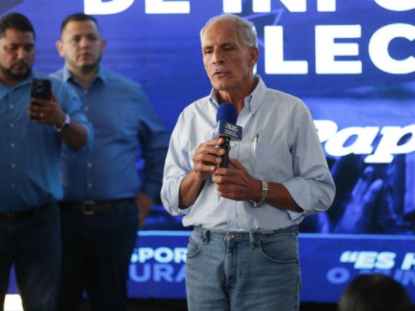 Nasry Asfura, candidato presidencial del Partido Nacional que lidera el escrutinio de resultados preliminares del CNE.