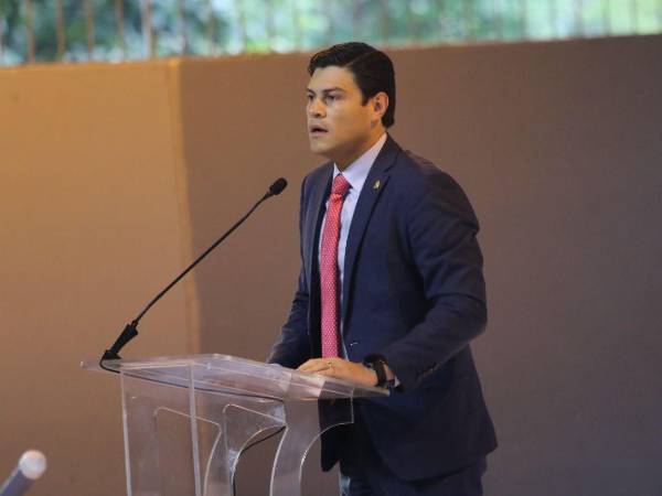 Marlon Ochoa, consejero del Consejo Nacional Electoral (CNE), diserta en un evento oficial. Fotografía de archivo.
