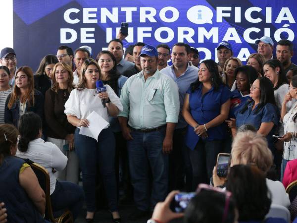 Conferencia de prensa del Partido Nacional de Honduras.