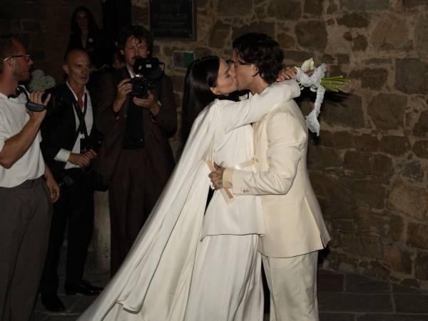 La pareja, que se conoció en 2022, se dio el 'sí, quiero' en Montalcino.