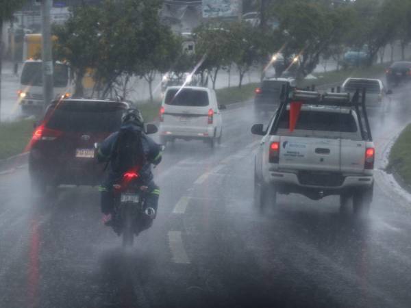 Una mañana lluviosa en Tegucigalpa.