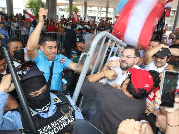 Manifestaciones en el Congreso Nacional.