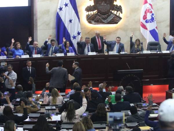 Sesión del Congreso Nacional de Honduras.