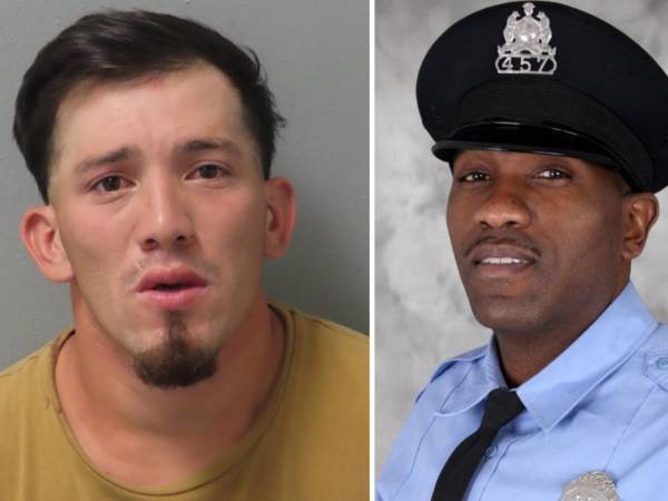 El hondureño Ramón Chávez (izquierda) atropelló en septiembre de 2024 al agente policial David Lee.