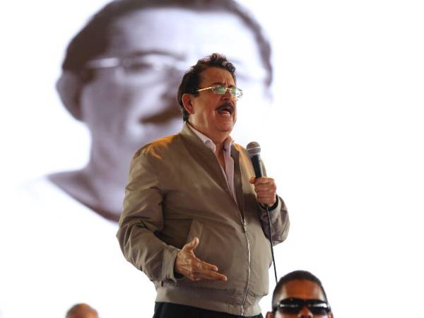 El expresidente de Honduras Manuel Zelaya..