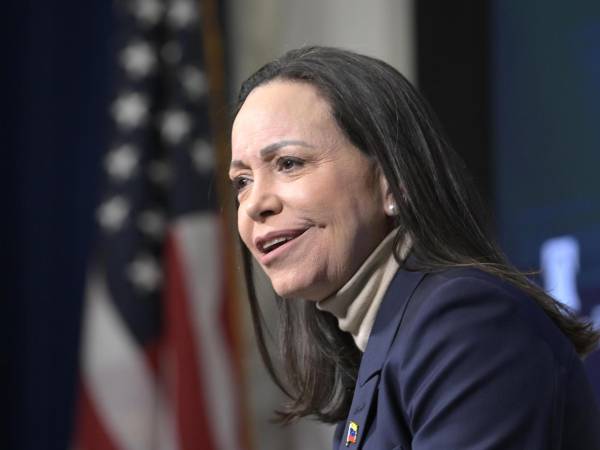 Imagen de archivo de la líder opositora venezolana y Premio Nobel de la Paz, María Corina Machado.