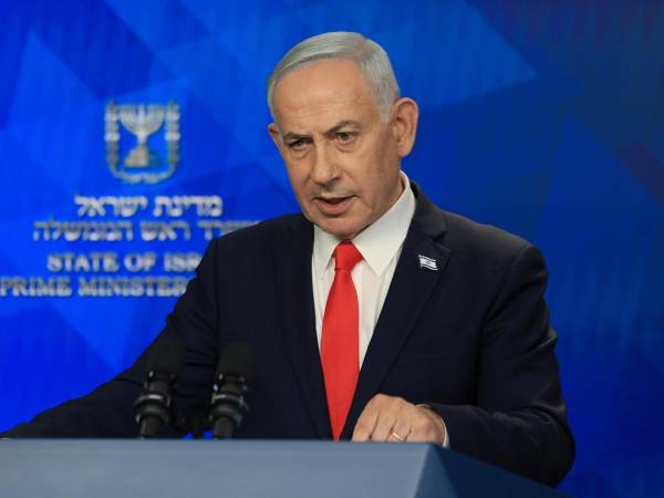 FOTO ARCHIVO. El primer ministro israelí, Benjamin Netanyahu, durante una rueda de prensa en Jerusalén en junio de 2026. EFE/EPA/RONEN ZVULUN / POOL