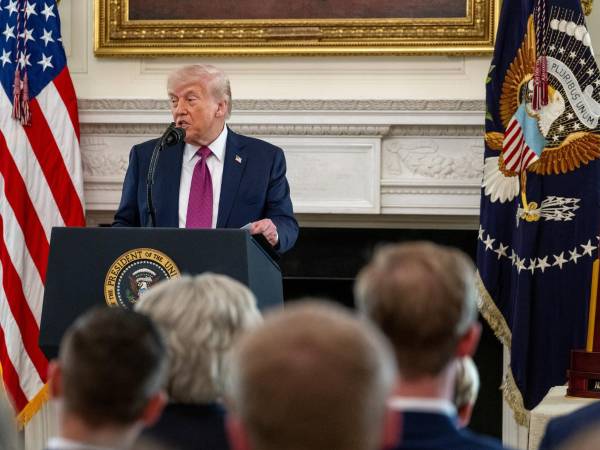 El presidente Donald Trump, leyó un pasaje bíblico este martes en un video pregrabado que fue retransmitido en un evento religioso