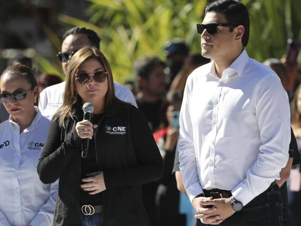 Ana Paola Hall y Marlon Ochoa, consejeros del Consejo Nacional Electoral (CNE).