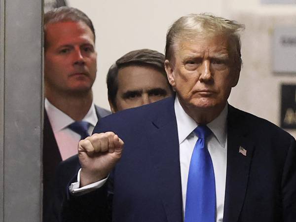 Trump asistió este jueves al tribunal de Nueva York para la selección del jurado.