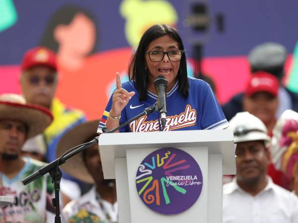 La presidenta encargada de Venezuela, Delcy Rodríguez, en una foto de archivo.