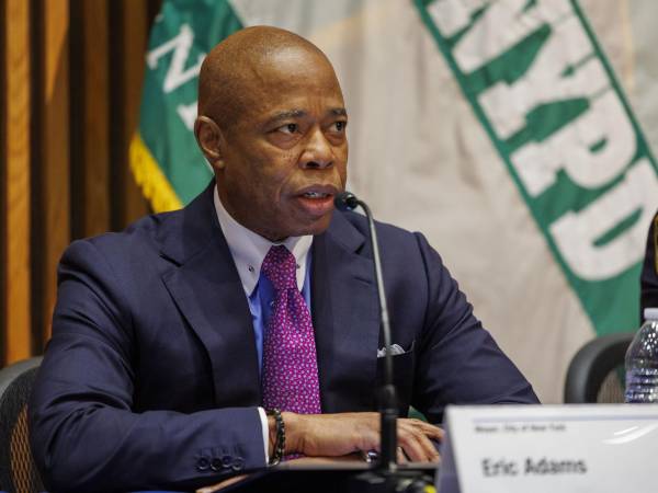 El alcalde de Nueva York, Eric Adams, en una foto de archivo.