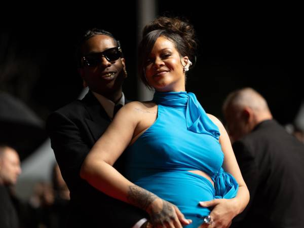 Rihanna y su pareja, el rapero A$AP Rocky, en una imagen de archivo.