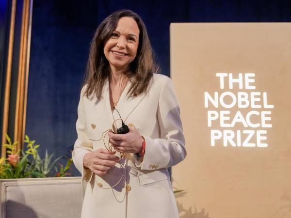 Foto de archivo de la líder opositora venezolana y Premio Nobel de Paz, María Corina Machado