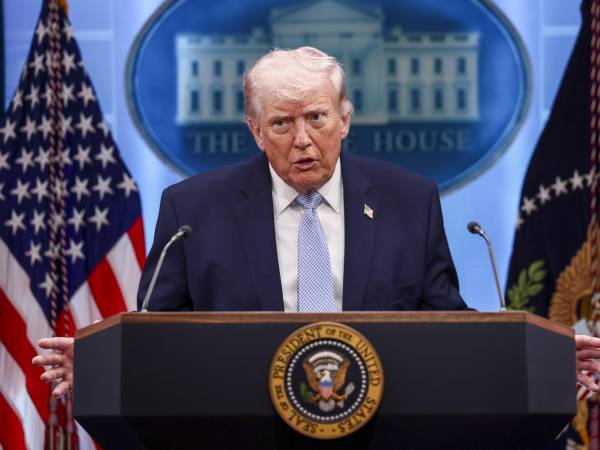 <b>Donald Trump, presidente de los Estados Unidos. EFE/EPA/JIM LO SCALZO </b>