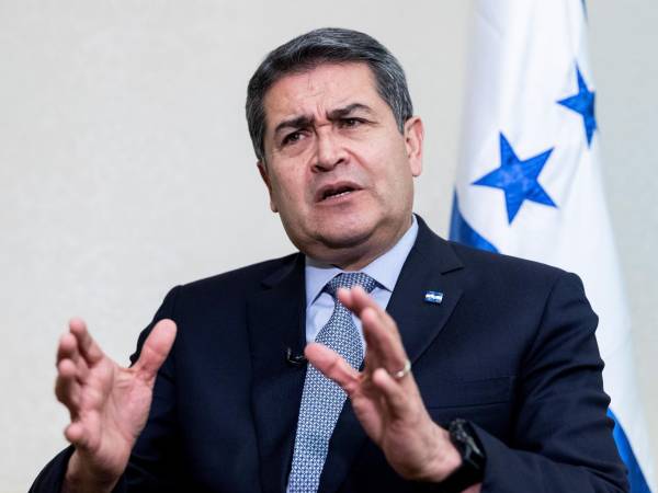 El expresidente de Honduras Juan Orlando Hernández en una foto de archivo.