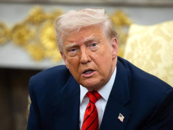 Fotografía de archivo del presidente Donald Trump.