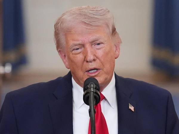 Fotografía de archivo de Donald Trump, presidente de Estados Unidos de América.