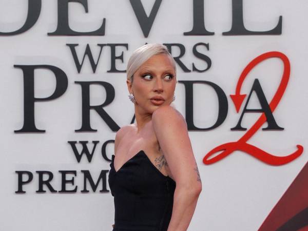 Fotografía de archivo de la actriz y cantante Lady Gaga posando durante el estreno de la icónica película ‘El diablo viste de Prada 2’ en el Lincoln Center de Nueva York (EE.UU.).