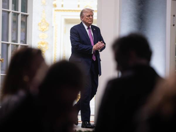 El presidente Trump durante un evento oficial en la Casa Blanca.