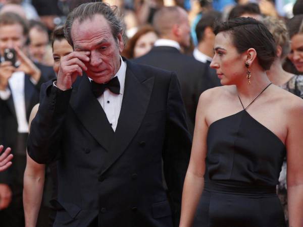 Tommy Lee Jones y su hija Victoria en una foto de archivo.