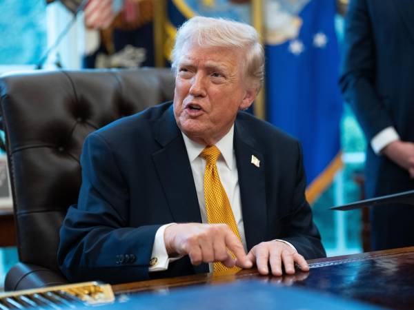 El presidente de EE.UU, Donald Trump, en el Despacho Oval de la Casa Blanca.