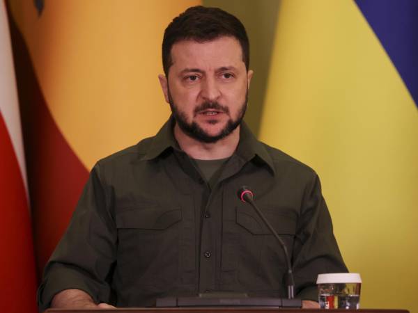 El presidente de Ucrania, Volodímir Zelenski.