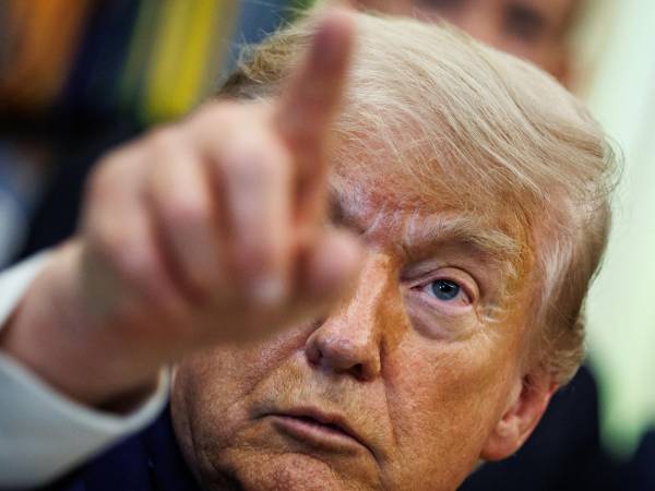 Fotografia de archivo del presidente Donald Trump en el Despacho Oval de la Casa Blanca.
