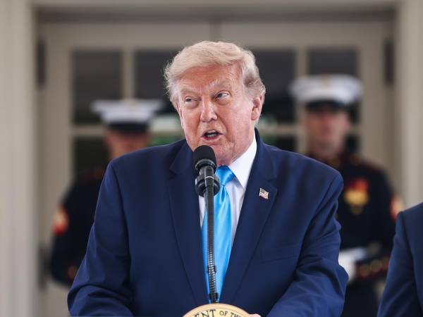 El presidente Donald Trump en imagen de archivo. EFE/EPA/JIM LO SCALZO / POOL