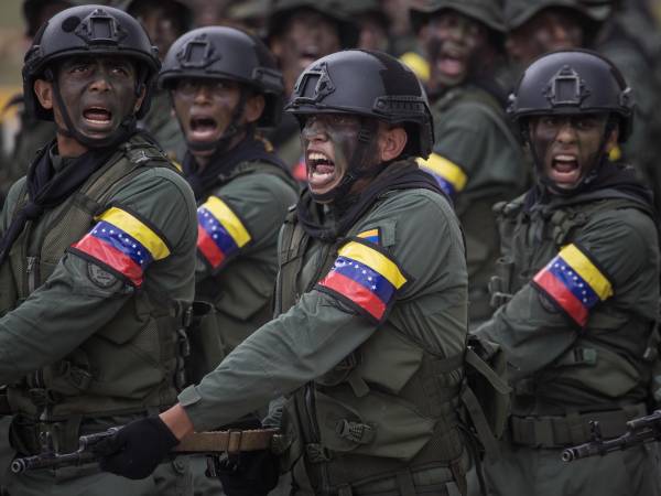 Miembros de las Fuerzas Armadas de Venezuela en una foto de archivo. EFE/ Miguel Gutiérrez