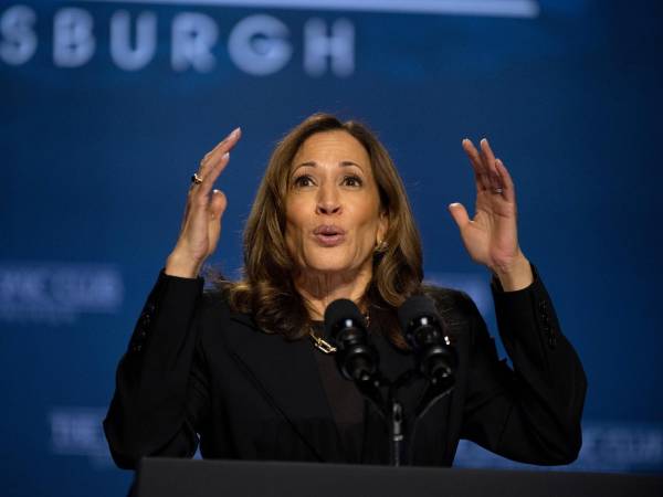 La vicepresidenta y candidata demócrata estadounidense, Kamala Harris.