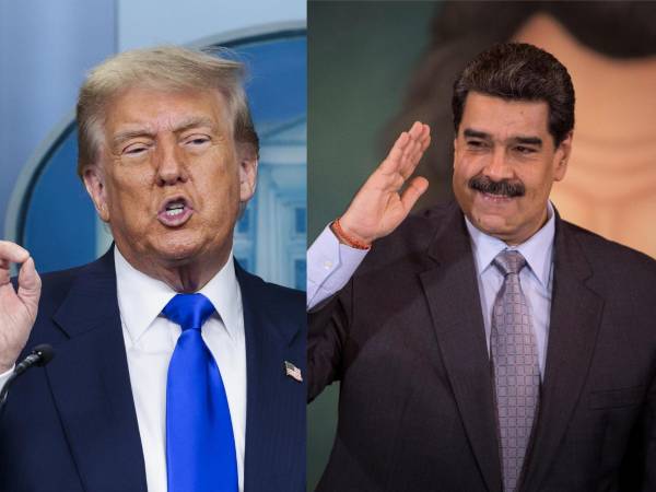 Combo de fotografías de archivo del presidente de Estados Unidos, Donald Trump (i), y el de Venezuela, Nicolás Maduro.