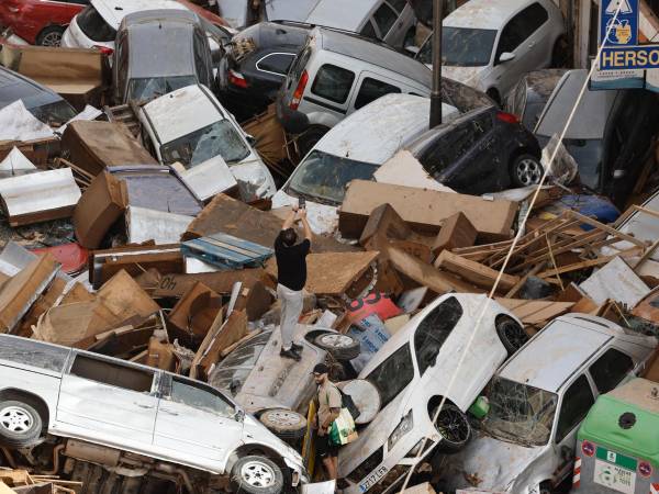 Valencia ha sido golpeada por el fenómeno natural.