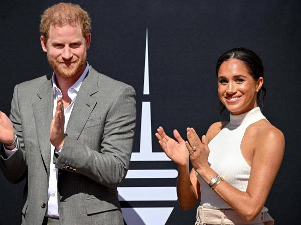 El príncipe Harry y su esposa, la exactriz estadounidense, Meghan Markle.