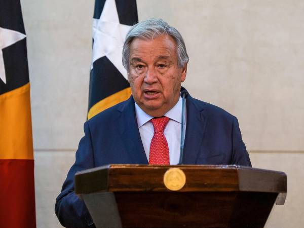 El secretario general de la ONU, António Guterres.