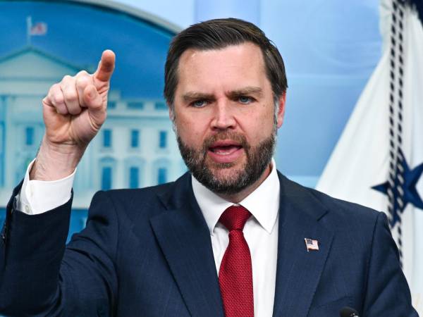 El vicepresidente de EE.UU., JD Vance, fue captado el 3 de septiembre, durante una rueda de prensa en la Casa Blanca, en Washington DC (EE.UU.).