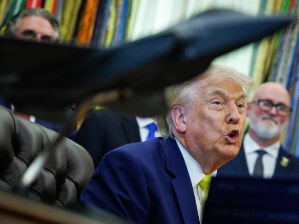 Donald Trump, presidente de Estados Unidos, durante una comparecencia en la Casa Blanca.