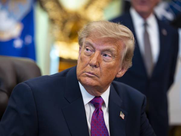 Fotografía del 27 de agosto de 2026 del presidente de EE.UU., Donald Trump en la Oficina Oval. EFE/AL DRAGO / POOL