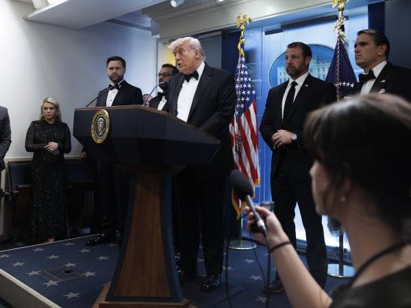 El tiroteo obligó a evacuar al presidente estadounidense, Donald Trump.