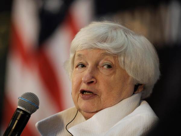 Imagen de archivo de la secretaria del Tesoro de Estados Unidos, Janet Yellen.
