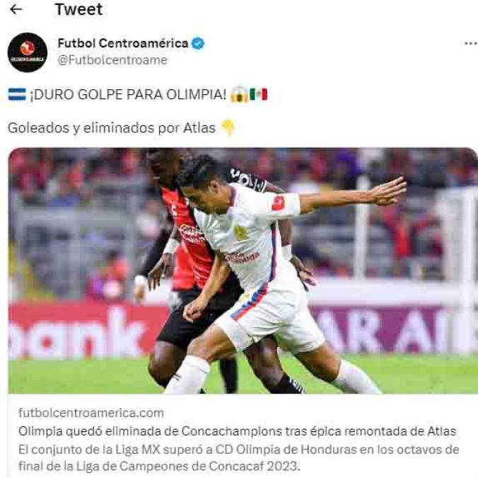 El Olimpia ha sido señalado en las redes sociales tras la eliminación en el estadio Jalisco.