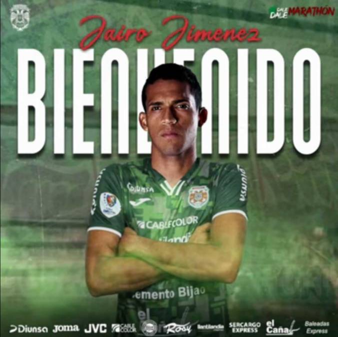 El Marathón también oficializó en las últimas horas el fichaje del defensor colombiano John Jairo Jiménez que llega procedente del Guayaquil FC de su país natal.
