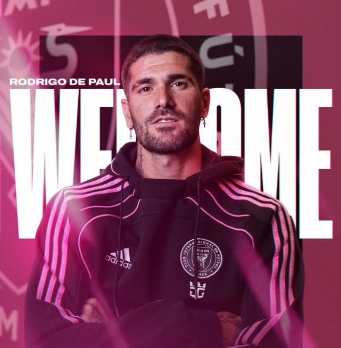 De Paul llegó a Miami: el motivo de su fichaje por el Inter y su dorsal