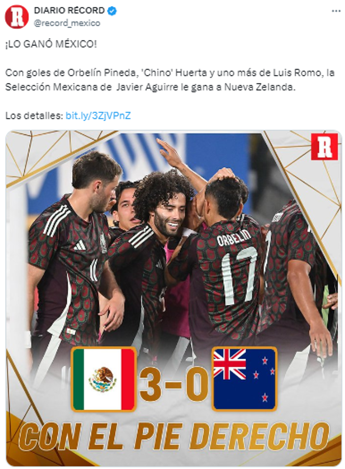 Los medios aztecas reaccionaron tras la goleada ante Nueva Zelanda.