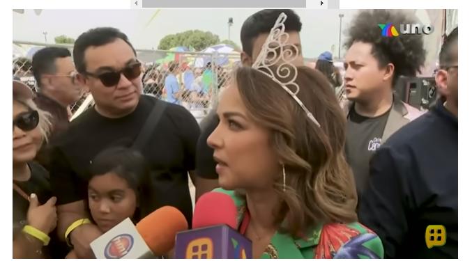 “Ahí está mira, Cesia, ganadora de La Academia”, dijo Daniel Bisogno cuando se mostró esta escena.