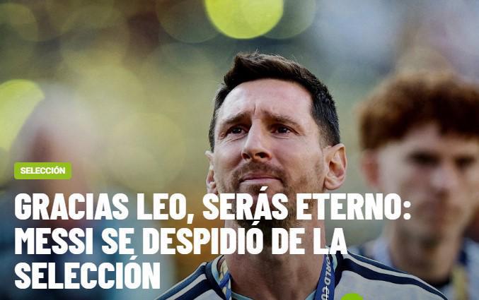 Revuelo tras retiro de Messi de la Selección: Infantino reacciona y deja mensaje